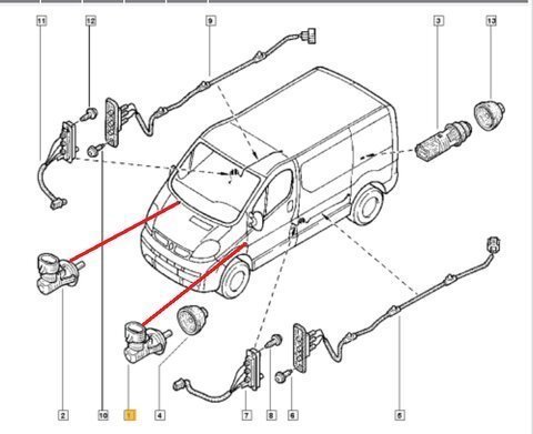 Spínač vnútorného osvetlenia (kĺbový spínač)