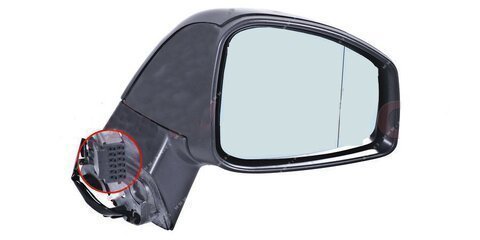 Elektricky ovládané zrkadlo konvexné sklo, vyhrievané, s blikačom 7 pinov pravej P