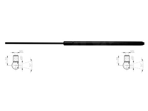 Vzpera zadných dverí