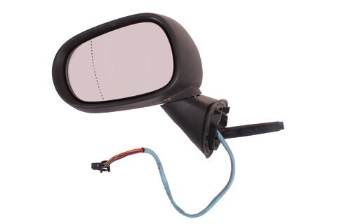 Ľavej spätné zrkadlo elektricky ovládané vyhrievané čierne s bielym blikačom