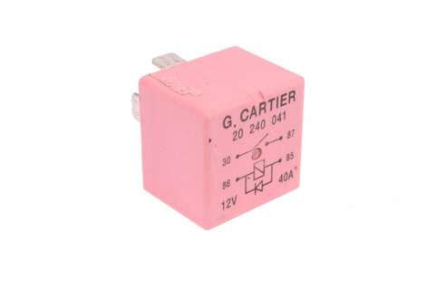 Relé ružové 12V / 40A