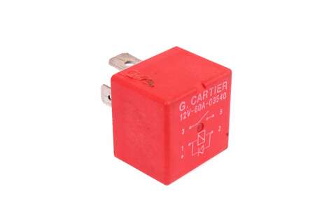 Relé červené 12V / 60A