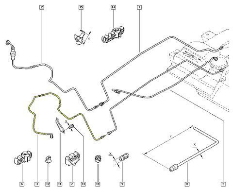 Palivové potrubí - 8200505328