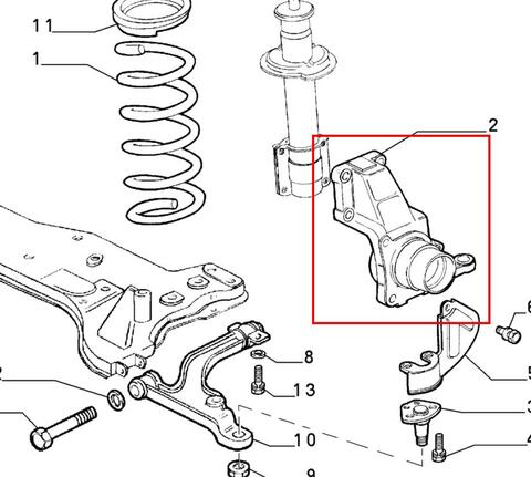 Ľavá predná tehlica (16 palcov)