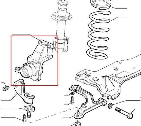 Těhlice predná pravá P (15 palcov)