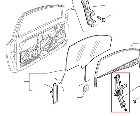 Sťahovacie mechanizmus dverí LPM 5DV