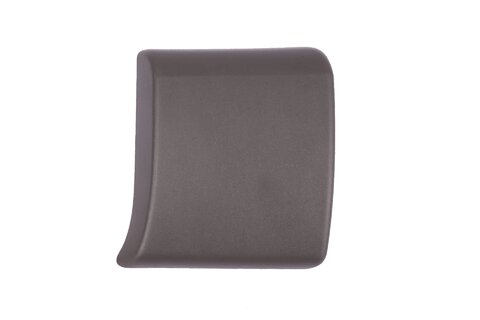 Ľavá plastová spodná lišta stĺpika dverí - čierna