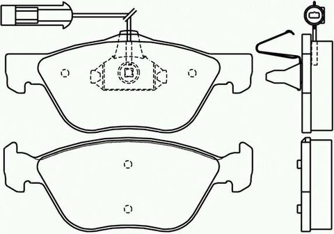 Predné brzdové doštičky