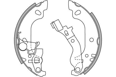 Brzdové čeľuste zadné bez ABS