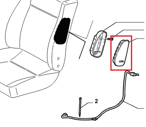 Airbag bočný pravý