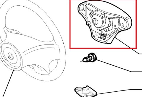 Airbag vodiča orig.