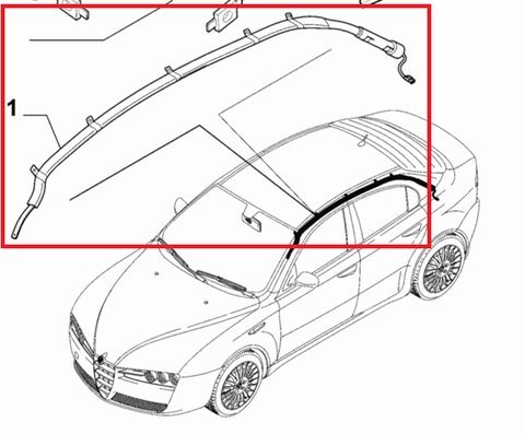 Airbag stropné ľavý L kombi orig.