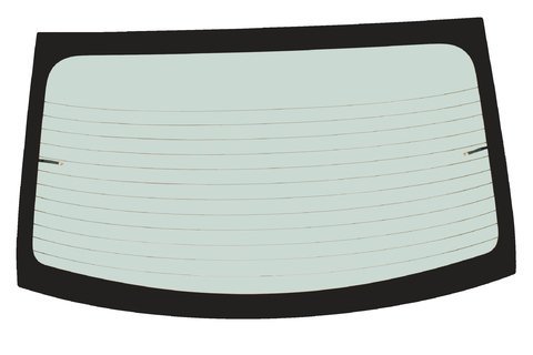 Sklo zadný - vyhrievané - sedan