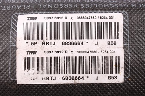 Bočný airbag sedačky spolujazdca 9655047580