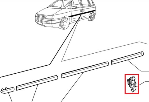 Príchytka bočnej lišty