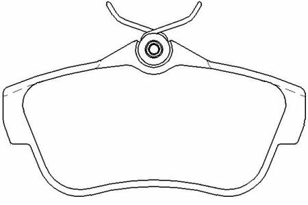 Brzdové doštičky zadné