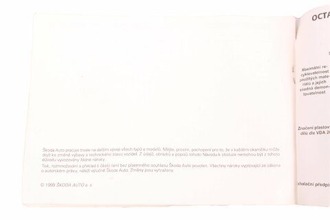 Návod na obsluhu OCTAVIA 1998-