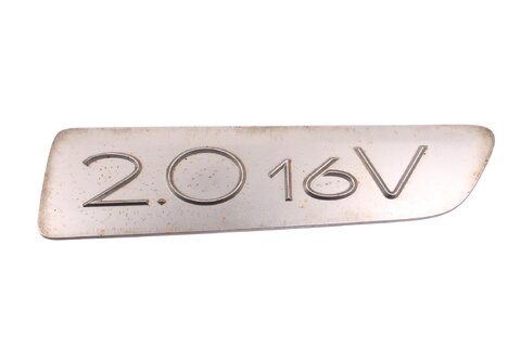 Nápis pravej prednej lišty dverí - 2.0 16V - strieborný