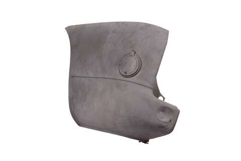 Roh zadného nárazníka čierny bez senzora ľavý s otvorom