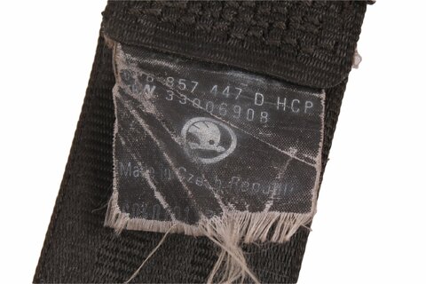 Bezpečnostný pás ľavý zadný čierny -04 hatchback 6Y6857447 D/E/F HCP