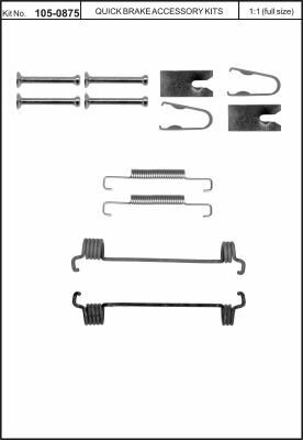 Sada príslušenstva pre brzdové čeľuste (L=P)