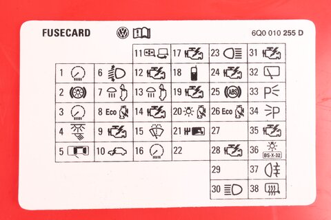 FUSECARD - rozmiestnenie poistiek 6Q0010255D