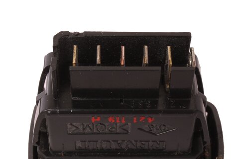 Tlačidlo sťahovania okna tmavosivé 7700421119