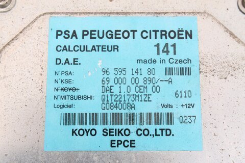 Riadiaca jednotka posilňovača riadenia 9659514180