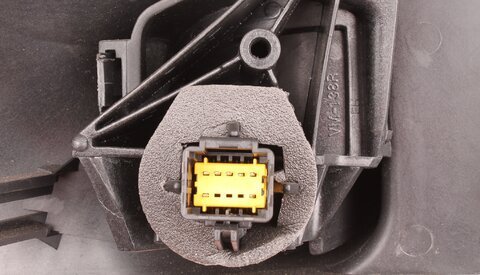 Pravé spätné zrkadlo 7-PIN elektricky ovládané s teplotným snímačom - pre lak