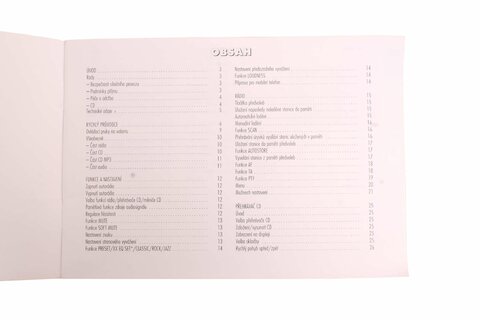 Návod na použitie autorádia CZ FIAT