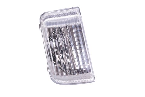 Blikač do spätného zrkadla ľavý L (biely) - oranžová žiarovka