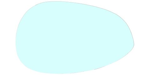 Sklo spätného zrkadla ľavej L