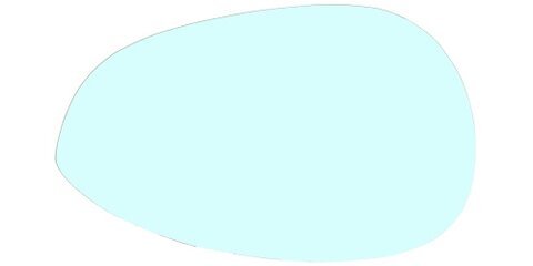 Sklo spätného zrkadla pravé P