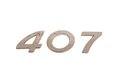 Nápis 407 zadný