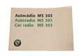 Návod na rádio MS 303 1U0035160B