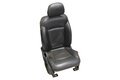 Sedačka spolujazdca komplet elektrická čierna koža PAN-1HL