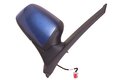 Zrcátko elektrické vyhřívané pravé lakovací (6 kabelů, červený konektor) 3M51-17682-BP