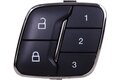 Tlačidlo zamykania a pamäte sedadla - vodič, čierne + chróm BB5T-14776-AC