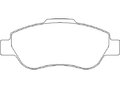 Brzdové doštičky zadné