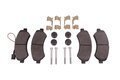 Brzdové doštičky predné pre 16 kolies.
